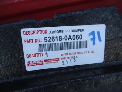 Genuine Toyota OE Absorber Fr Bumper 52618-0A060 for sale online