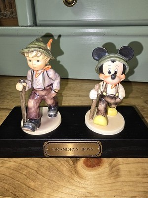 Disney Goebel Signed by Master Painter Grandpa's Boys Mickey Mouse LE 604/1500