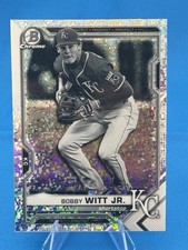 2021 Bowman Chrome Bobby Witt Jr BCP-193 Black & White Diamond Refractor Royals