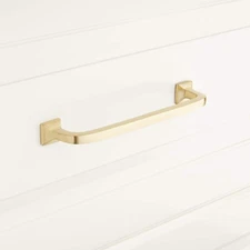Signature Hardware HL-552-4-SB Klein 4" C2C Handle Cabinet Pull - Satin Brass