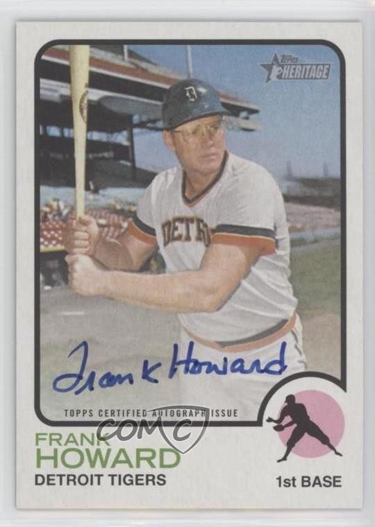2022 Topps Heritage Real One Auto Frank Howard #ROA-FH Auto k4s