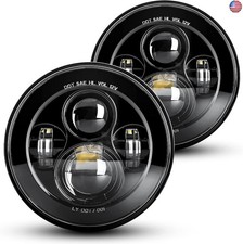 LX-LIGHT 1000 Bright 7 Inch LED Headlights Anti-glare Round H6024 LED