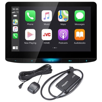 JVC KW-Z1000W HD Radio Receiver w/ 10.1'' HD Monitor, Satellite Radio Tuner Kit