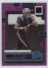 2022 Panini Clearly Donruss Rated Rookie Purple 67/175 Bailey Zappe #79 6k2