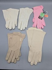 Vintage Dress Gloves Womens Multicolor Lot 5 Pairs Wrist Formal Dressy 50s 60s