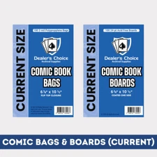 Comic Book BAGS & Comic Book BOARDS (Current Size) - Pack of 100 500 or 1000