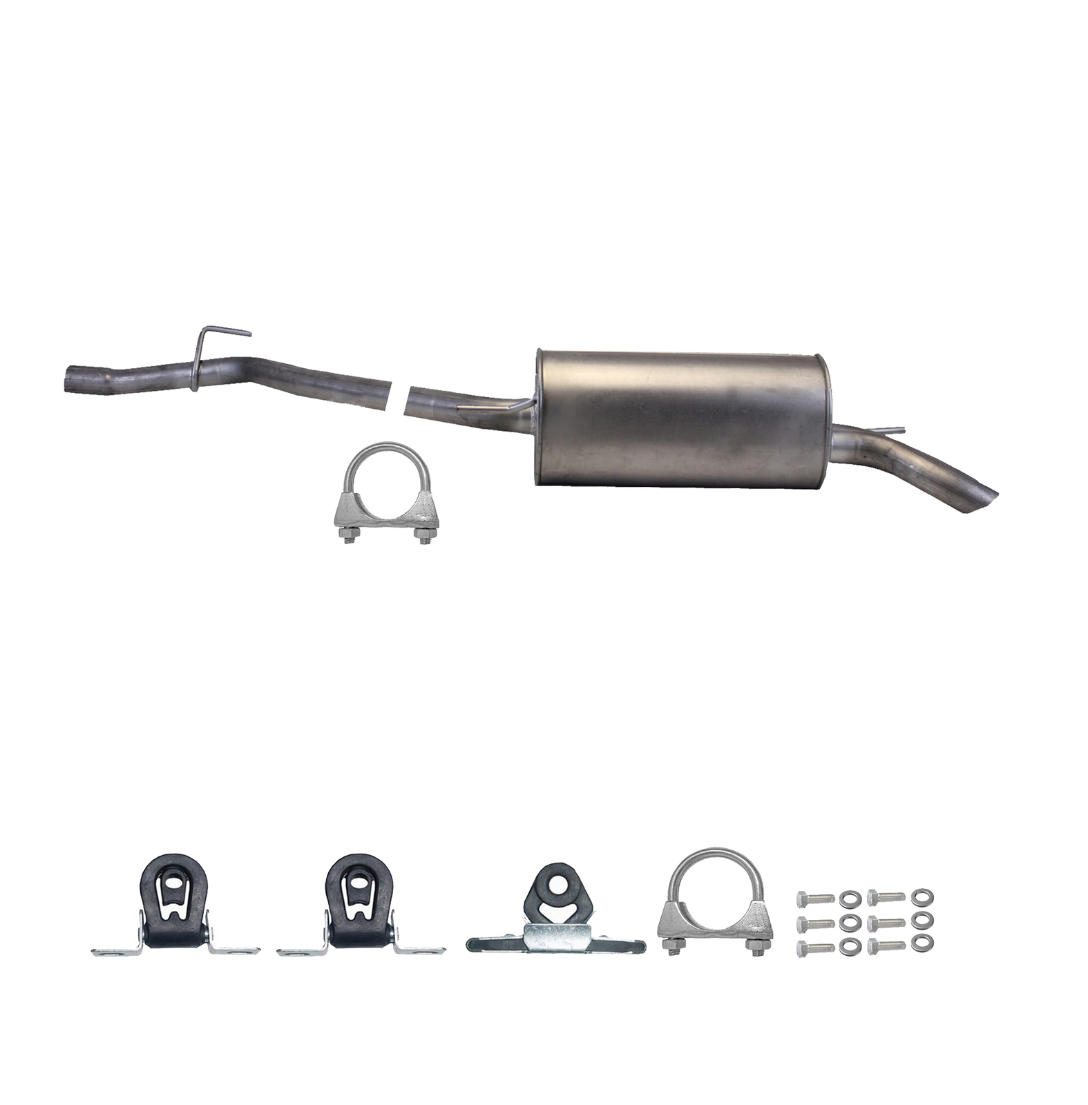 Ferroz Endschalldämpfer Für VW T4 2.5 TDI - Auspuff Endtopf Transporter T4