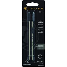 Cross Ballpoint Pen Refill - Black - Fine - Dual Pack  8514-2