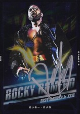 Rocky Romero Signed 2016 Bushiroad New Japan Pro Wrestling Super Jr Foil Card 46