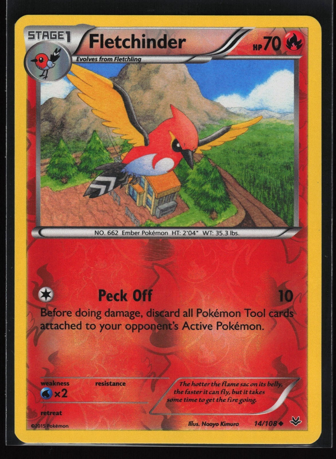 FLETCHINDER Roaring Skies REVERSE HOLO #14 ROS(LP)(PKM)