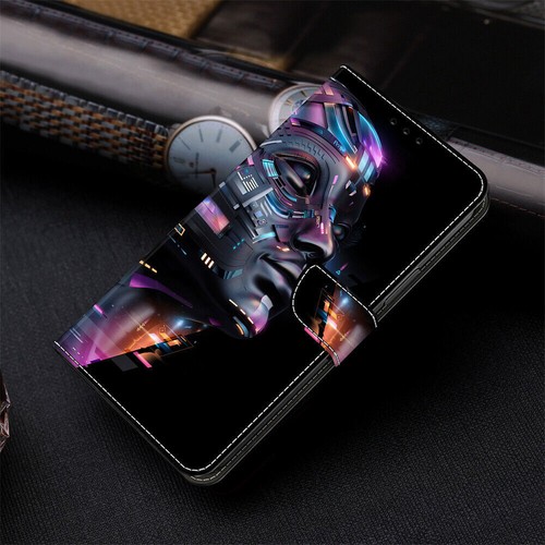 Tiger Tree Owl Flower Wallet Phone Case For Samsung S21 S20 Ultra S10 S9 S8 Plus - Picture 12 of 28