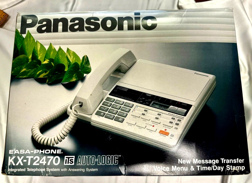 Panasonic KX-T2470 Telephone (White) EasaPhones/AnswerMach Lot of 4- VINTAGE NEW - Image 3 of 4