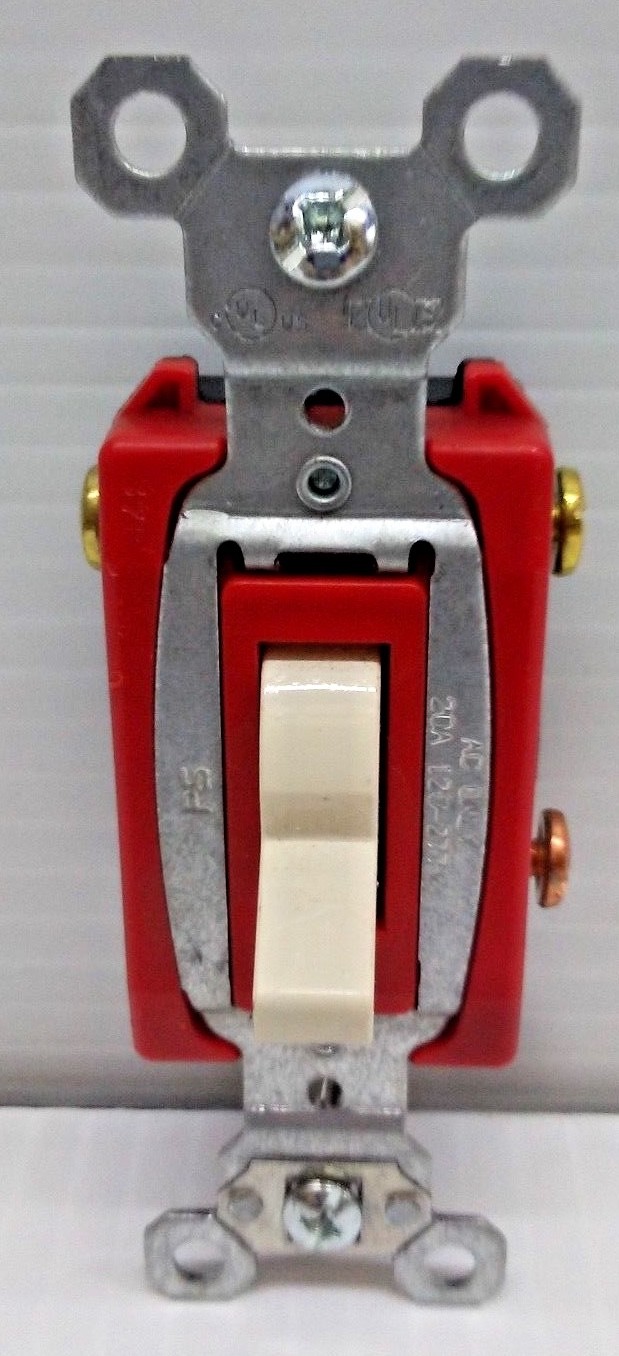Pass Seymour 20A Toggle 3 Pole 3WAY LIGHT ALMOND IVORY CS20A