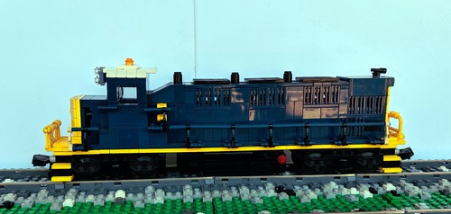 Custom CSX 3GS21B-DE Train Engine Locomotive Built With Lego Bricks - Picture 3 of 9