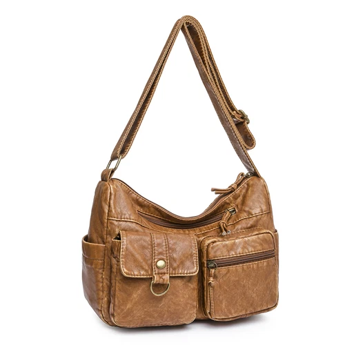 Womens Vintage Soft Leather Shoulder Bag Purse Lady Messenger Crossbody Bag - Bild 14 von 50