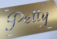 Engraved Custom Gold Car Tag Diamond Etched Engraved Metal License Plate Gift Engraved Custom Gold Car Tag Diamond Etched Engraved Metal License Plate Gift