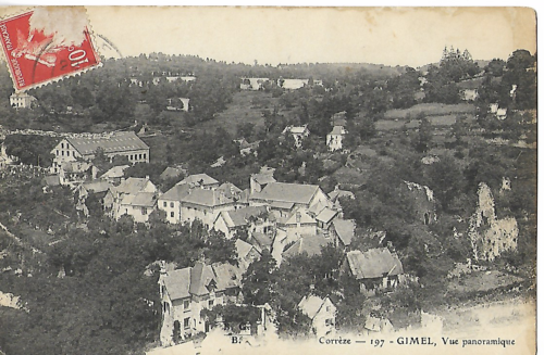 CPA Corrèze GIMEL -Vue panoramique 1909 - Imagen 1 de 1