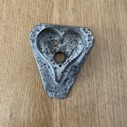 VINTAGE K DUNWOODY TIN SOLDERED PRIMITIVE FOLK ART FLAT BACK HEART COOKIE CUTTER