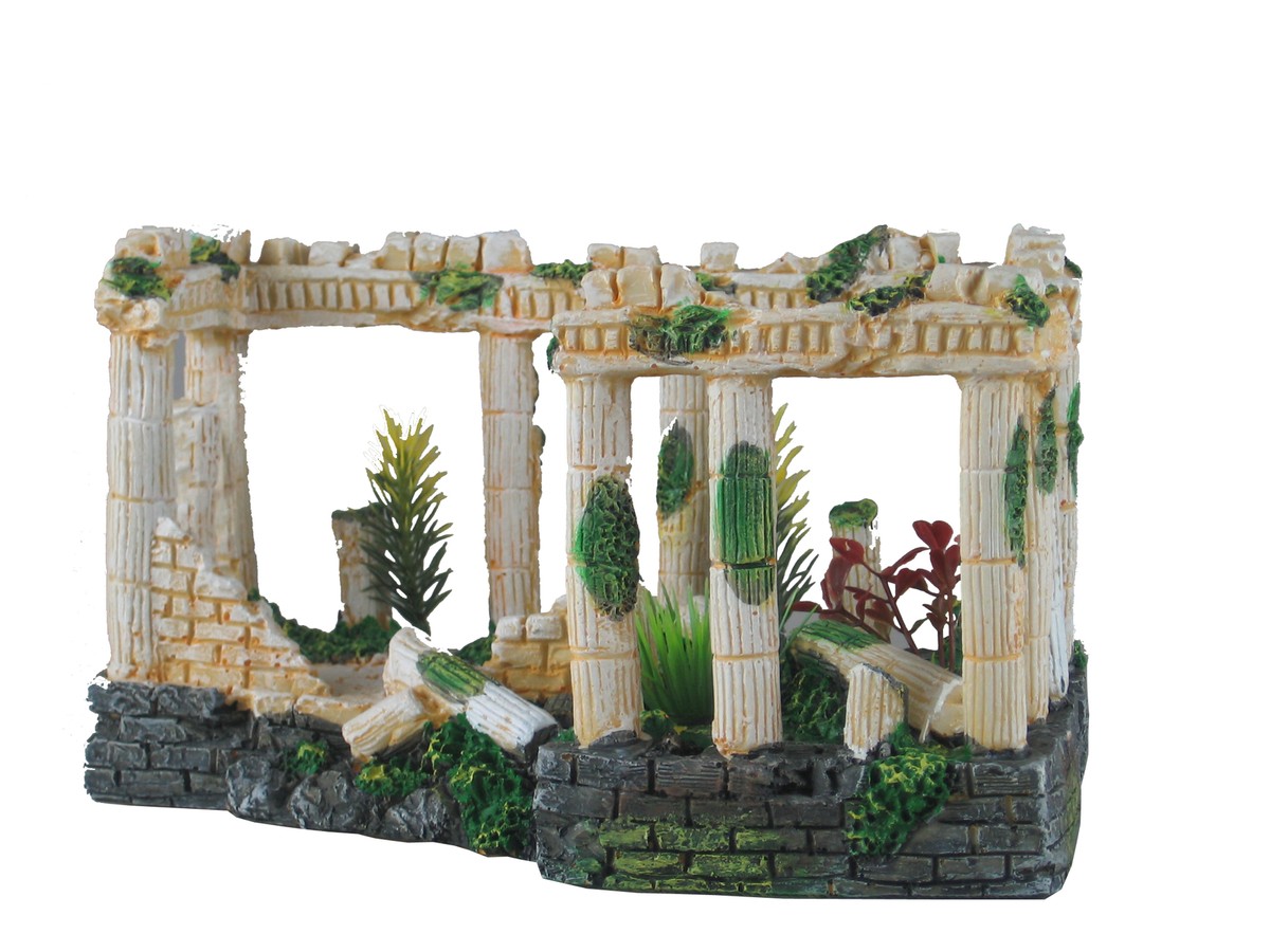 Fixture Displays Ancient Ruins Ornament for Aquarium Fish