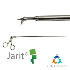 Jarit 600-210 Micro Scissors Laparoscopy Curved Left 5mm Fine Delicate 16-1/4"