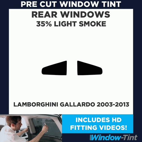 Pre Cut Window Tinting Film for Lamborghini Gallardo 2003-13 35% Light Rear Tint - Picture 2 of 10