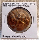 1970 Stone Mountain Confederate Memorial Bronze Medal