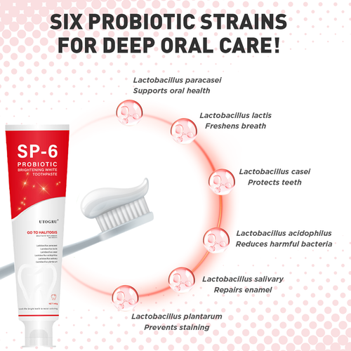 SP-6 Probiotic Toothpaste Sp-6 Toothpaste Teeth Whitening Teeth Fresh 4 ...