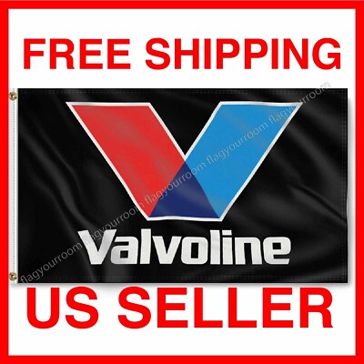 Valvoline Racing 3x5 ft Banner Premium Flag Mark Martin Garage Wall Decor Sign