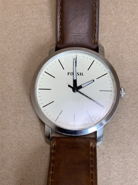 Fossil Men's Ledger Quartz Leather 
