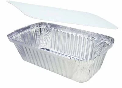 ALCONTS 600 Aluschalen 670ml LASAGNESCHALE Aluschale mit Deckel R13L Nudelschale