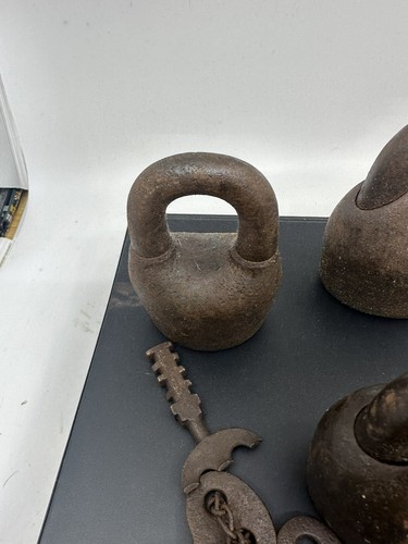 Antique Lot Of 5 Scandinavian Locks With Keys Not Working - Picture 3 of 11