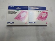 2 Epson Stylus Photo 2200 Ink Cartridge Factory Sealed Box Expired Magenta