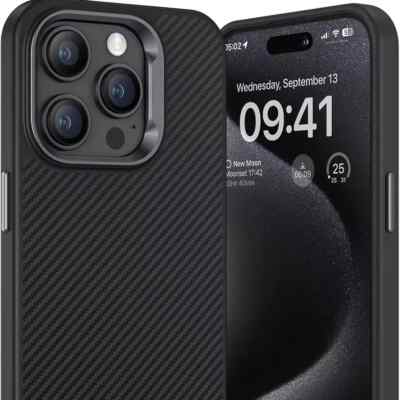 for iPhone 16, 16 Plus, 16 Pro Max Case, Ultra Thin, Carbon Fiber Texture Cover