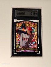 1998 Topps Gallery of Heroes #GH13 Juan Gonzalez SGC 9.5 Low Pop Of 2 No 10s