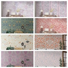 3D Floral Leaves Pattern Self-adhesive Wallpaper Removable Wallpaper Wall Mural