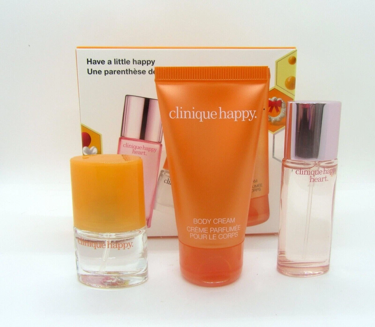 Clinique 3 pcs Have A Little Happy Fragrance Set Happy Happy