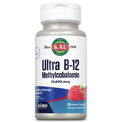 methylcobalamin b12 injection 10000 mcg KAL Ultra B-12 Methylcobalamin 10000 mcg ActivMelt | Natural Raspberry Flavor