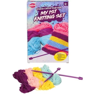 PADGETT BROS. My First Knitting Set for Beginners and Children's Create Your Own Design