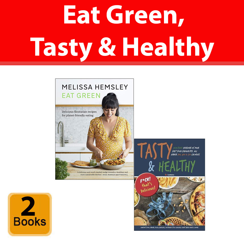 Eat Green Melissa Hemsley, Tasty & Healthy F ck That's Delicious 2 Books Set NEW