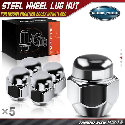 5pcs M12-1.25 Wheel Lug Nut for Nissan Frontier 200SX 240SX Infiniti G20 G35 M45