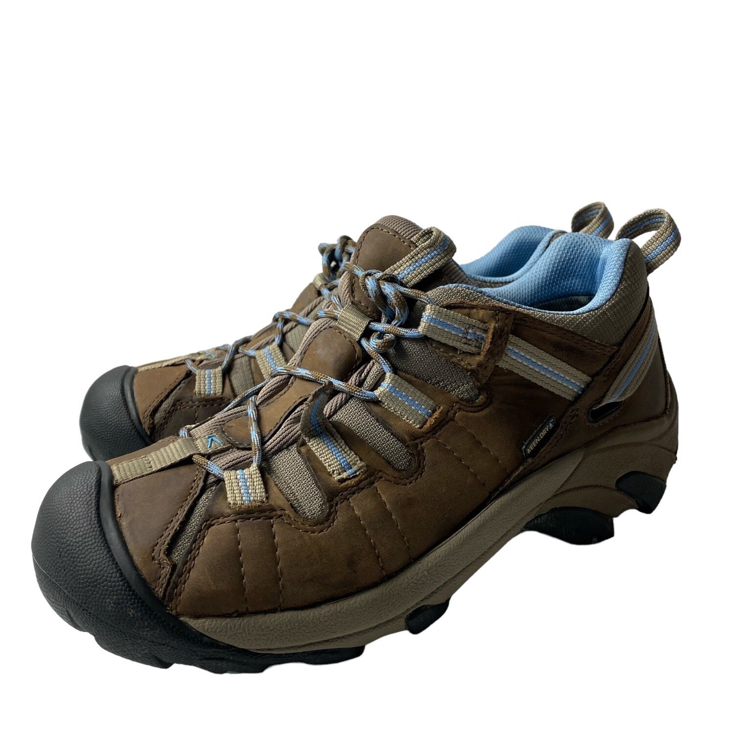 Sneakers da trekking da donna Keen Dry scarpe marroni blu taglia 9 5