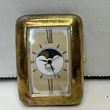 Vintage Fossil Collection UNTESTED Ellipsis Watch Quartz Moon Phase Rectangle