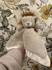 Cloud Island Tan Satin Plush Lion Baby Security Blanket Lovey