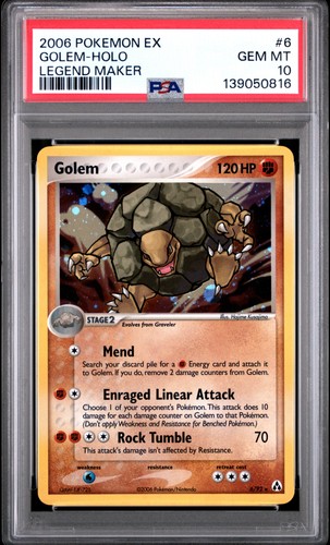Golem graded PSA 10 for sale on eBay