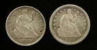 1856-O & 1872 Seated Liberty Half Dime 2-Coin Lot VF Silver Raw (#SLC00432)