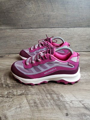Merrell Moab Speed MK165980 Girls Pink Lace Up Low Top Hiking Shoes Size 6 M