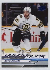 2024-25 Upper Deck Series 1 Young Guns Deluxe /250 Justin Brazeau #222 Rookie RC