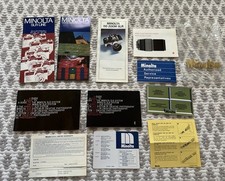 Vintage Lot of Misc. Minolta Camera Instruction Manual Owner's Guide Pamphlets