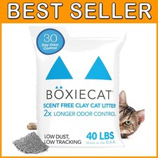 Boxie Unscented 30-Day Odor Control Cat Litter 40 lb