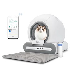 Automatic Cat Litter Box Self Cleaning with App Control Cat Litter Mat